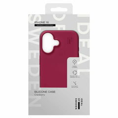 IDSICMSI2461521 Silicone Case MagSafe iPhone 16 Cranberry