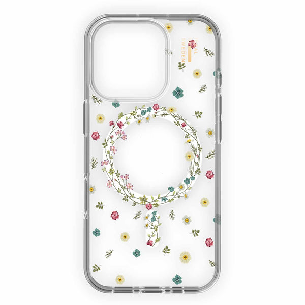 IDCLCMSI2461P507 Clear Mid MagSafe Case iPhone 16 Pro Petite Floral