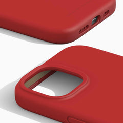IDSICMSI236183 Silicone Case MagSafe iPhone 15/14/13 Red
