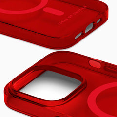 IDCLCMSI2361496 Clear Mid MagSafe Case iPhone 16e/15/14/13 Radiant Red