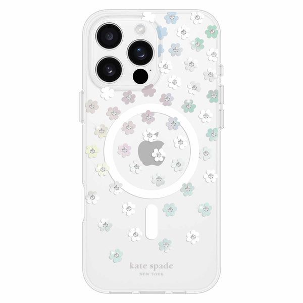 KS055098 Protective Case w/MagSafe iPhone 16 Pro Max Scattered Flowers