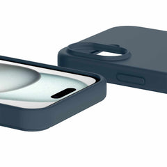AP6NAVSIKNAVY Velvet MagSafe Case iPhone 16 Navy