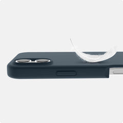 AP6NAVSIKNAVY Velvet MagSafe Case iPhone 16 Navy