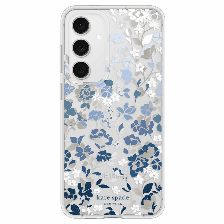 KS055570 Protective Hardshell Case Galaxy S24 FE Flowerbed Blue with Gems