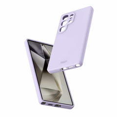 SGZUAVSIKLIPP Velvet Case w/Magnets Galaxy S25 Ultra Lavender