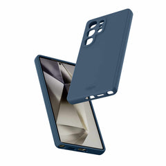 SGZUAVSIKDABL Velvet Case w/Magnets Galaxy S25 Ultra Navy Blue