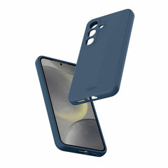 SGZRAVSIKDABL Velvet Case w/Magnets Galaxy S25 Navy Blue