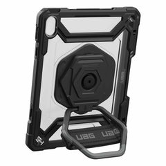124470B14340 Plasma Rugged Case w/Rotating Handstrap BULK iPad 11 2025 (11th Gen)/(10th Gen) Ice/Black