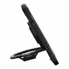 124470B14340 Plasma Rugged Case w/Rotating Handstrap BULK iPad 11 2025 (11th Gen)/(10th Gen) Ice/Black