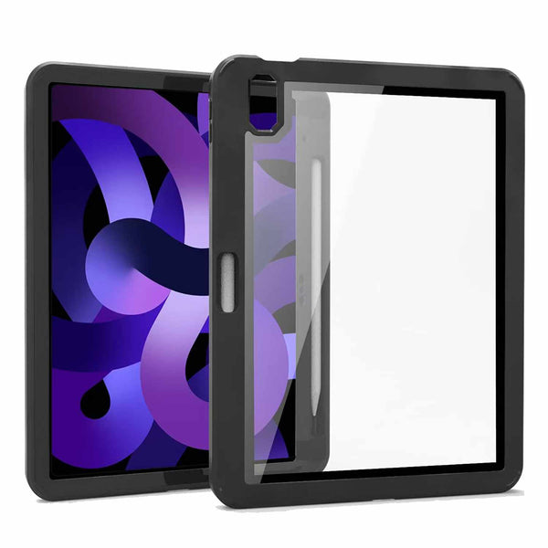 QWYKLPBIP10GBK Rugged Case with Clear Back iPad 11 2025 (11th Gen)/(10th Gen) Black