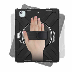 HYHDWIP13ASJPBKC Heavy Duty Case w/Kickstand/Built-in Screen Protector/Hand & Shoulder Strap iPad Pro 12.9 2022/2021/2020/2018/Air 13 2025/2024 Black with Customization