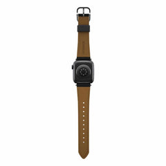 7795600 Symmetry Cactus Leather Watch Band Apple Watch 45/44/42 mm Noir Ash