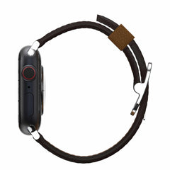7795602 Symmetry Cactus Leather Watch Band Apple Watch 45/44/42 mm Rich Adobe