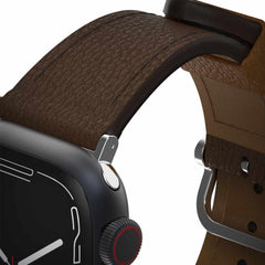7795602 Symmetry Cactus Leather Watch Band Apple Watch 45/44/42 mm Rich Adobe