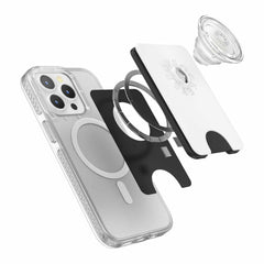806926 PopWallet+ For MagSafe Round with Adapter Ring White/Clear
