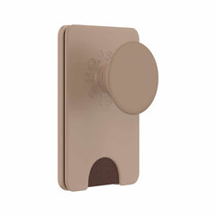 807087 PopWallet+ for MagSafe with Adapter Ring Latte Soft Touch