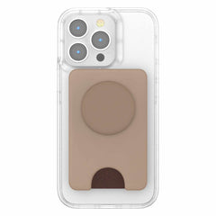 807087 PopWallet+ for MagSafe with Adapter Ring Latte Soft Touch