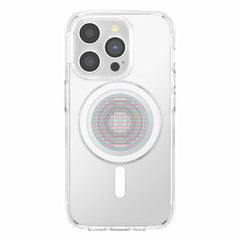 PopSockets PopGrip for MagSafe Round with Adapter Ring Fluted Opalescent