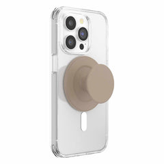 PopSockets PopGrip for MagSafe Round with Adapter Ring Soft Touch Latte