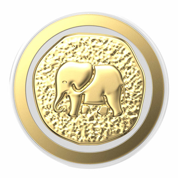 807489 PopGrip for MagSafe Round with Adapter Ring Enamel Elephant Token