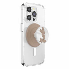 114607 PopGrip for MagSafe Round with Adapter Ring Latte Mickey