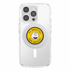 PopSockets PopGrip for MagSafe Round with Adapter Ring Enamel My Anxieties Have Anxieties
