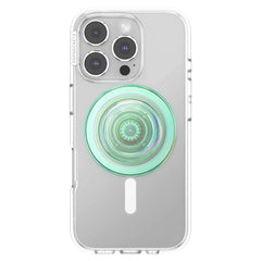 PopSockets PopGrip for MagSafe Round with Adapter Iridescent Turq