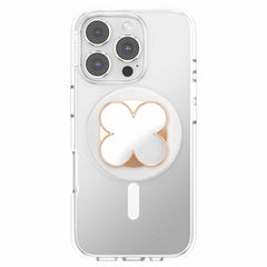 PopSockets PopGrip for MagSafe Round with Adapter Enamel Clover Rose Gold