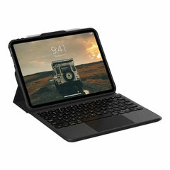 124037114031 Rugged Bluetooth Keyboard with Trackpad French QWERTY iPad 11 2025 (11th Gen)/(10th Gen) Black