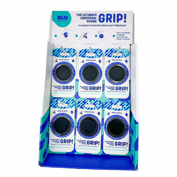 BEKNGCTDISPLAY 6 Peg/24 unit Countertop Display for Kick-N-Grip