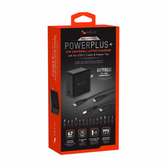 ETHNBC65U Apple/PC Laptop Charger 65W 14 Tips + 6 inch USB-C Cable Black