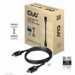 Club3D HDMI 2.1 Male to HDMI 2.1 Male Ultra High Speed 4K120HZ 8K60HZ 2m/6.56ft Adapter CERTIFIED Black