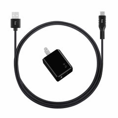 Blu Element Wall Charger 2.4A with USB-C Cable Black