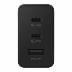 Samsung Wall Charger 65W PD/PPS 3-Port 2xUSB-C/USB-A Black