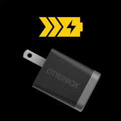 OtterBox Premium Pro Wall Charger 30W USB-C GaN with USB-C Cable 6ft Nightshade (Black)