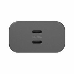 7880908 Premium Pro Dual USB-C Wall Charger 60W GaN Black
