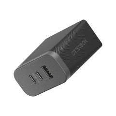 OtterBox Premium Pro Dual USB-C Wall Charger with Extra USB-A 72W (USB-C 30WX2 + USB-A 12W) Nightshade (Black)