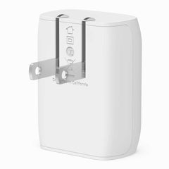 Belkin BoostCharge Wall Charger 20W USB-C with USB-C to Lightning Cable White