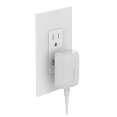 Belkin BoostCharge Wall Charger 20W USB-C with USB-C to Lightning Cable White