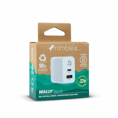 Nimble Power Adapter Power Delivery 32W US Plug White