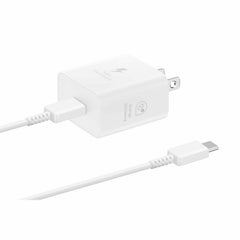Samsung Travel Adapter 25W with USB-C to USB-C Cable White