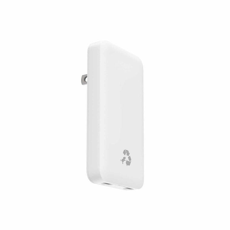 Nimble Wally Ultra Wall Charger 65W PD/PPS/GAN 2-Ports USB-C White