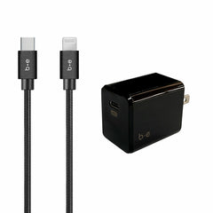 Blu Element Wall Charger USB-C 20W PD w/Lightning Cable 4ft Black