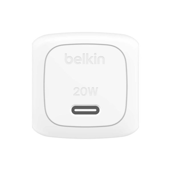 WCA009dqWH 20W USB-C Cube Wall Charger With PPS White