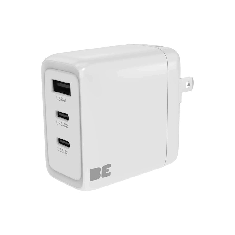 BEWCCS65W3PW Wall Charger 3 Port 65W PD 2 USB-C & USB-A White