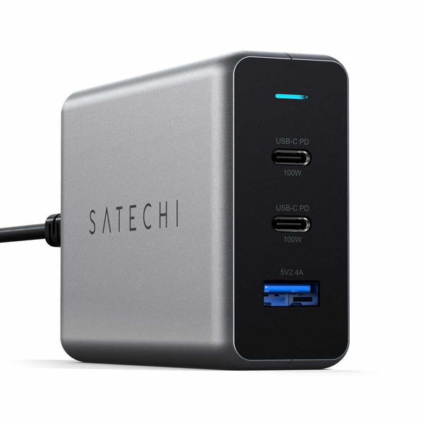 Satechi Charger 100W Type-C PD GaN Compact Space Grey