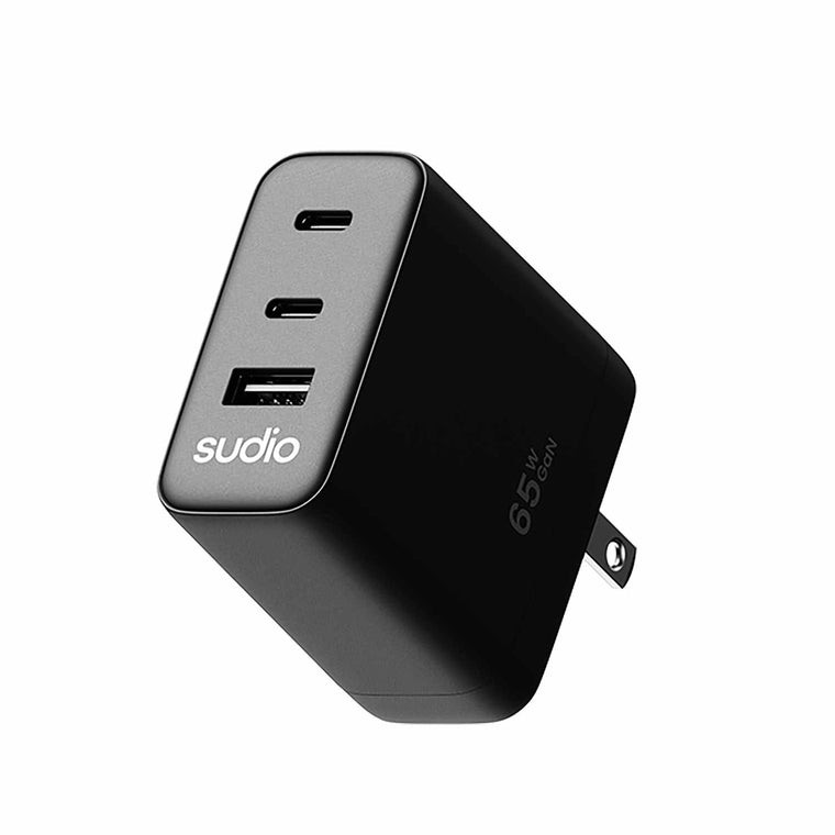 Sudio P3 US USB-C and USB-A Wall Charger Black