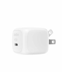 Belkin BoostCharge Compact Wall Charger 45W PD USB-C White