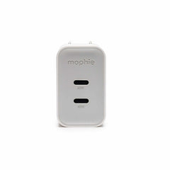 mophie Wall Charger 45W PD 2-Port USB-C White
