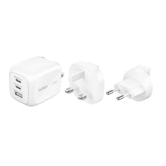 Belkin UltraCharge Retractable GaN Wall Charger 67W PD 3.2 White
